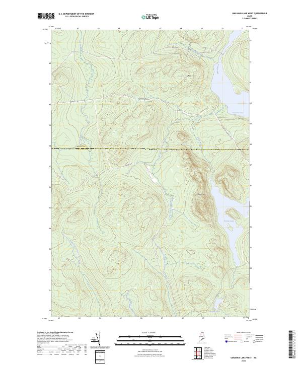 USGS Topographic Map – Umsaskis Lake West