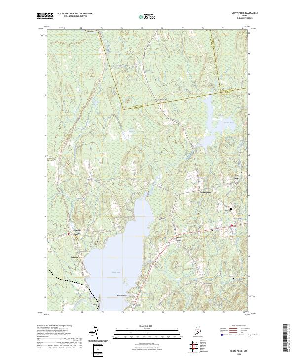 USGS Topographic Map – Unity Pond