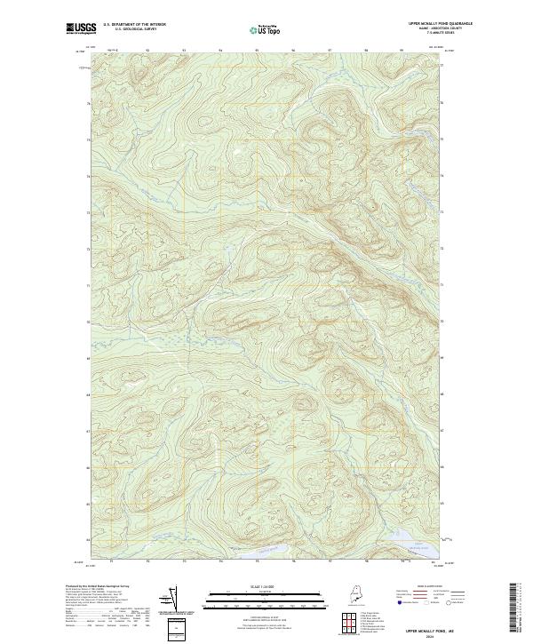USGS Topographic Map – Upper McNally Pond