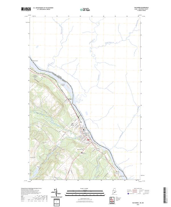 USGS Topographic Map – Van Buren