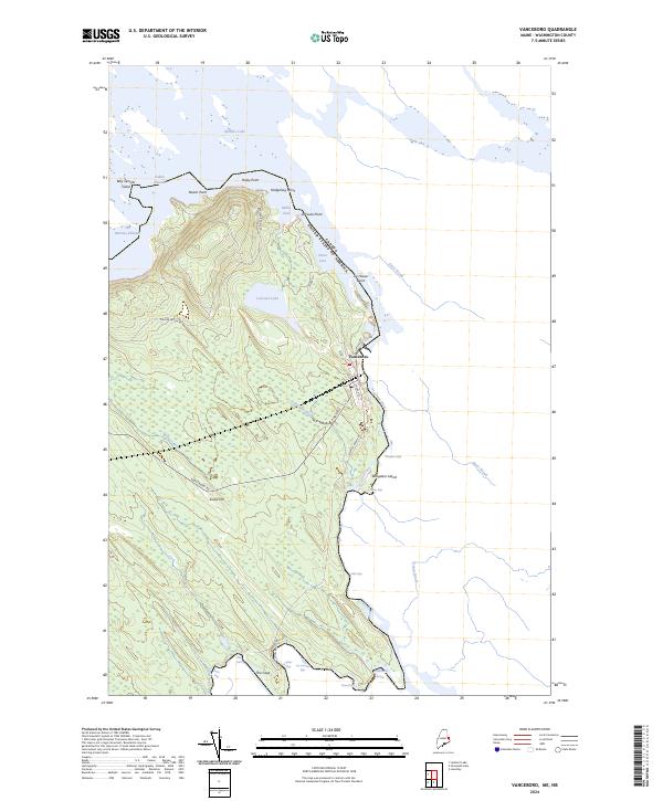 USGS Topographic Map – Vanceboro