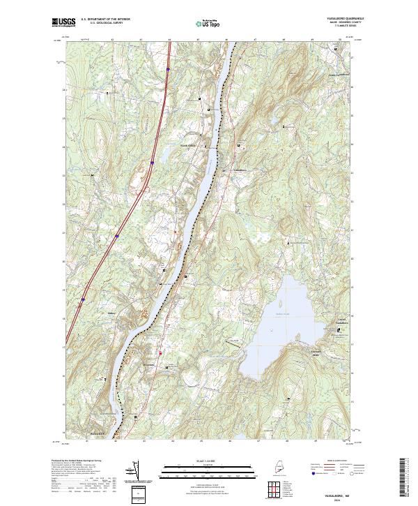 USGS Topographic Map – Vassalboro