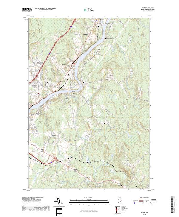 USGS Topographic Map – Veazie