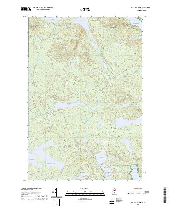 USGS Topographic Map – Wadleigh Mountain