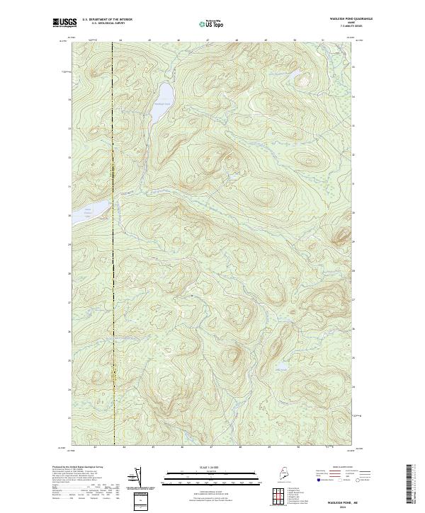 USGS Topographic Map – Wadleigh Pond