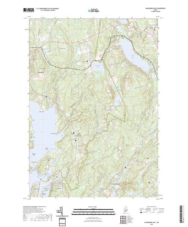 USGS Topographic Map – Waldoboro East