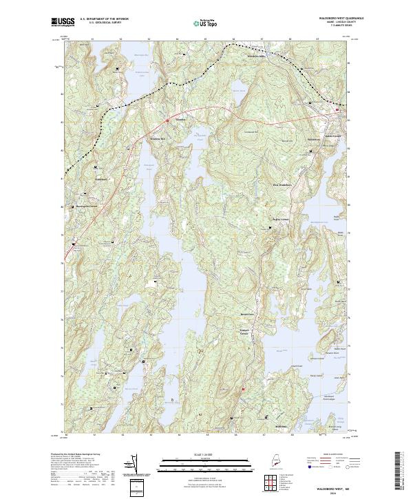 USGS Topographic Map – Waldoboro West