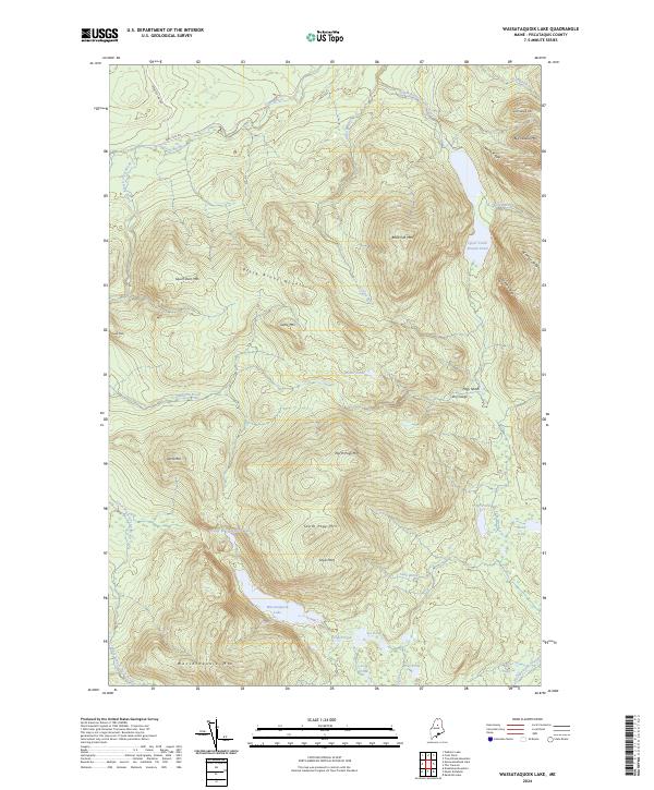 USGS Topographic Map – Wassataquoik Lake
