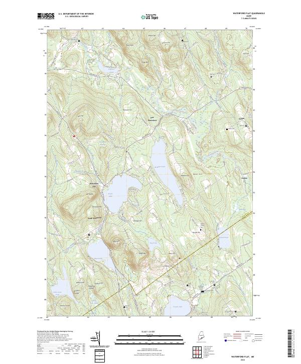 USGS Topographic Map – Waterford Flat