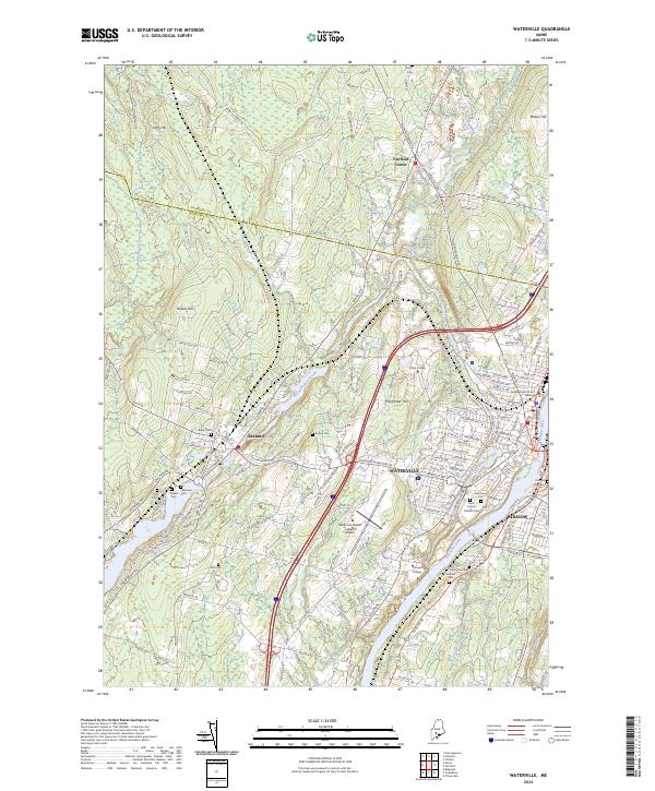 USGS Topographic Map – Waterville