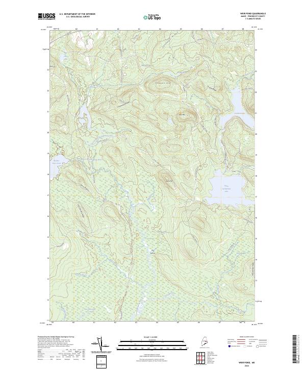 USGS Topographic Map – Weir Pond