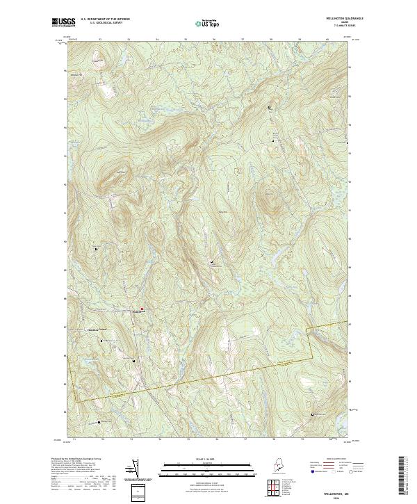USGS Topographic Map – Wellington
