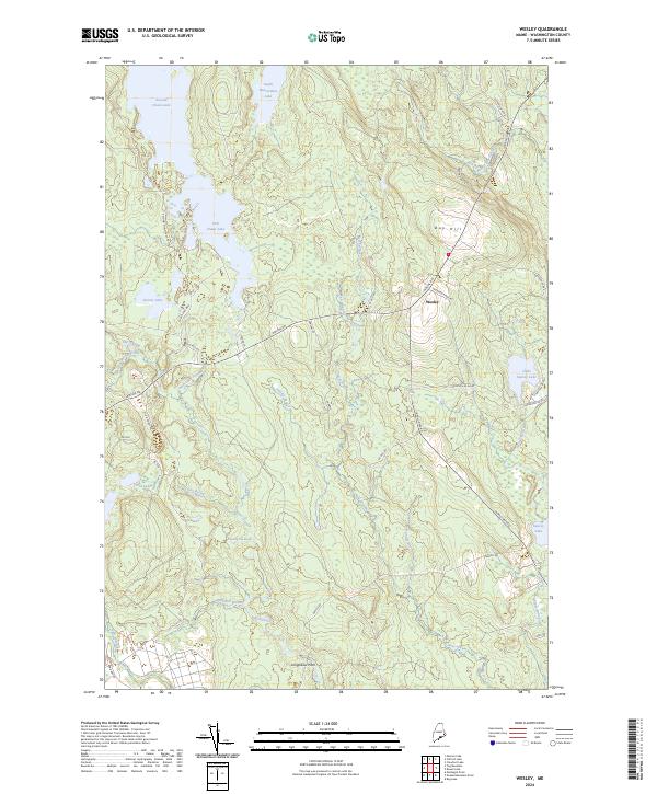 USGS Topographic Map – Wesley