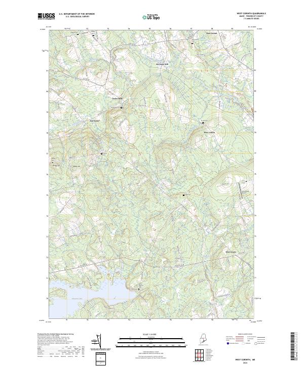 USGS Topographic Map – West Corinth