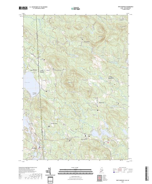 USGS Topographic Map – West Newfield