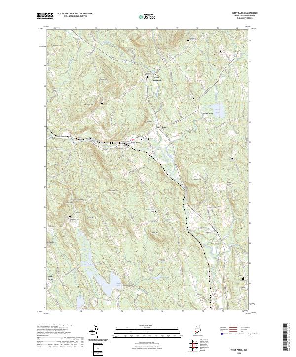 USGS Topographic Map – West Paris