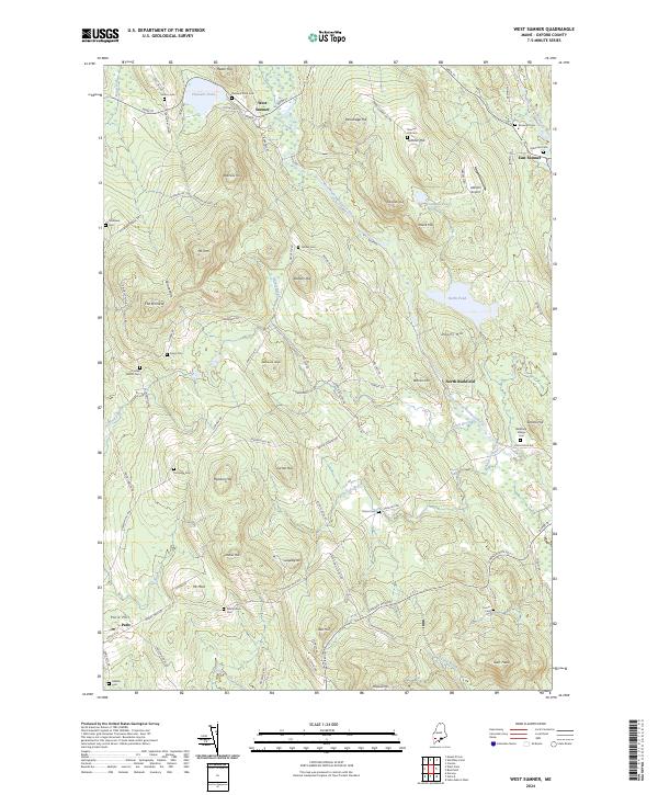 USGS Topographic Map – West Sumner