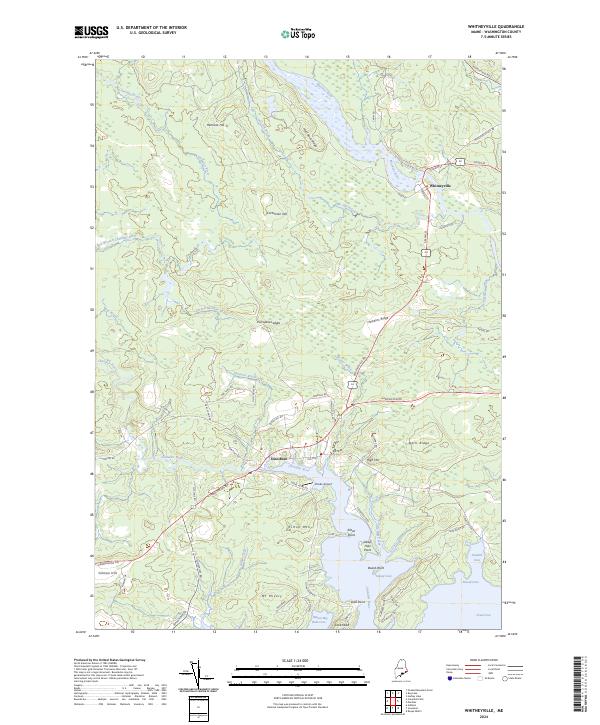 USGS Topographic Map – Whitneyville