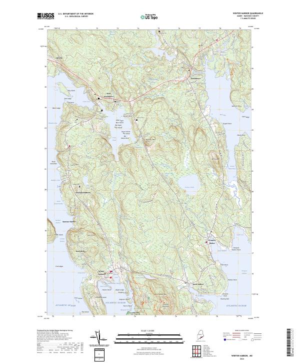 USGS Topographic Map – Winter Harbor