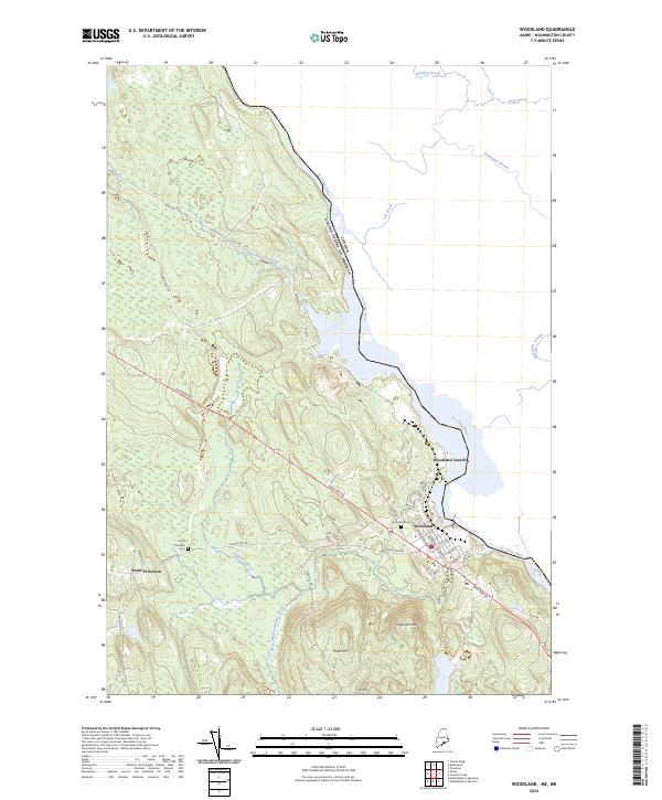 USGS Topographic Map – Woodland