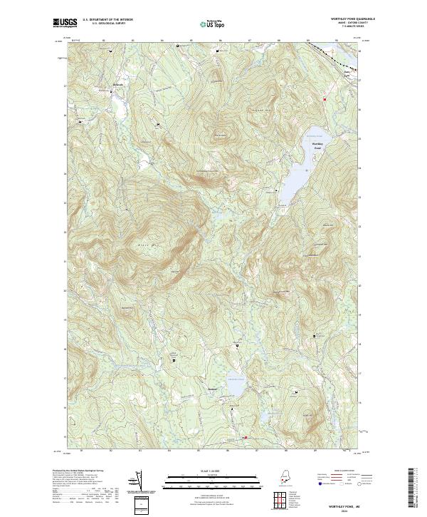 USGS Topographic Map – Worthley Pond