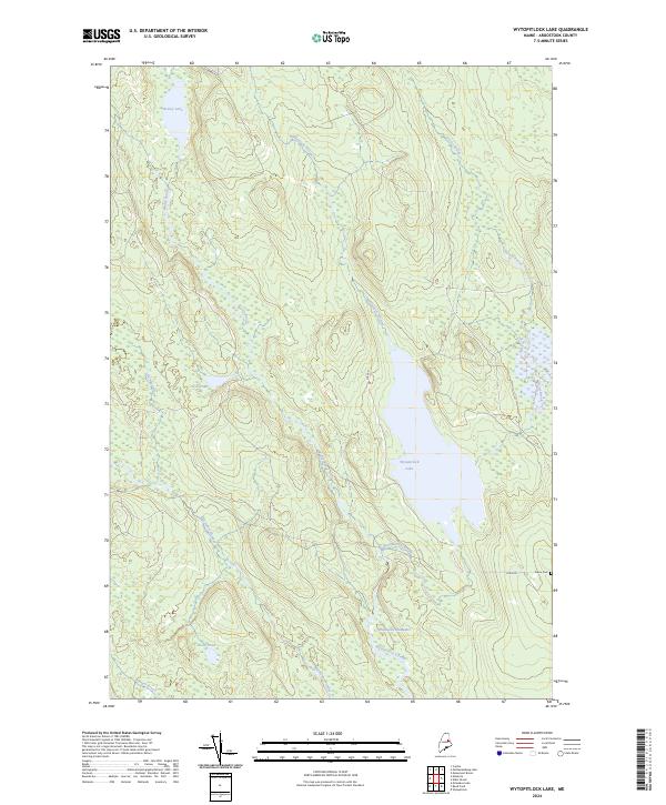 USGS Topographic Map – Wytopitlock Lake