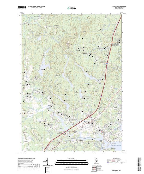 USGS Topographic Map – York Harbor