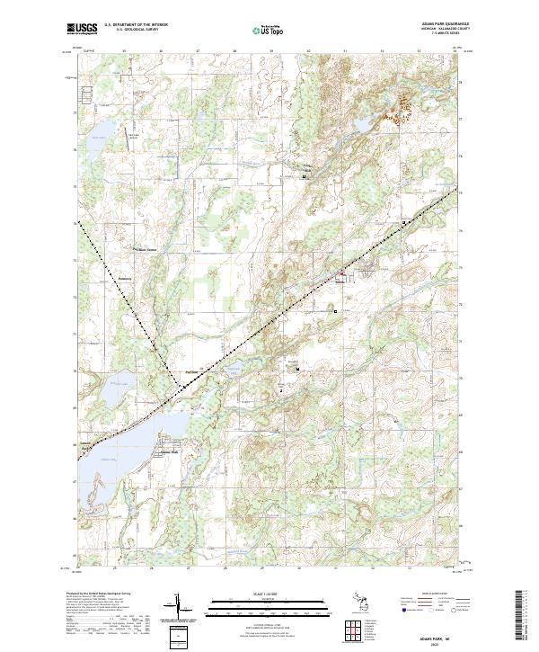 USGS Topographic Map – Adams Park