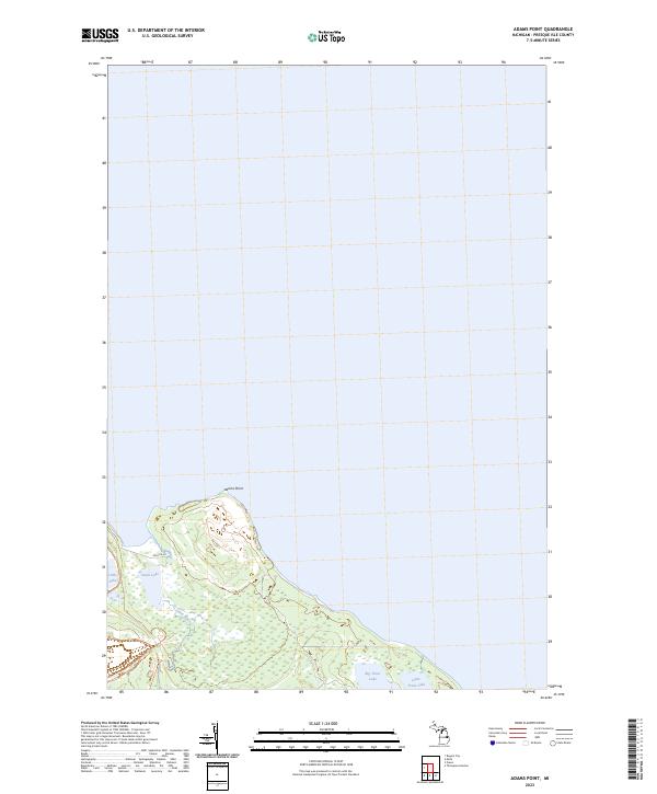 USGS Topographic Map – Adams Point