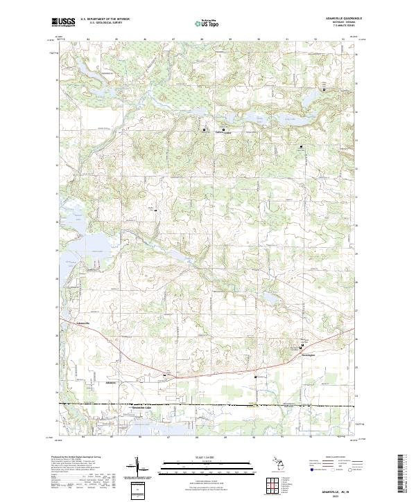 USGS Topographic Map – Adamsville