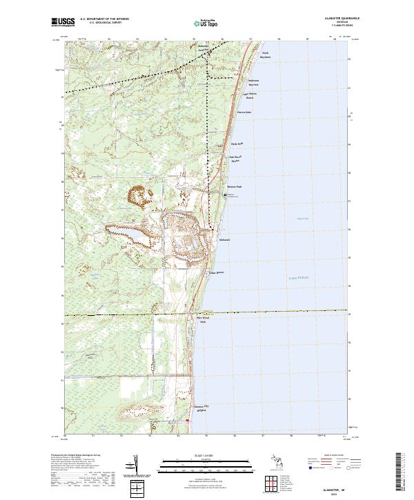 USGS Topographic Map – Alabaster