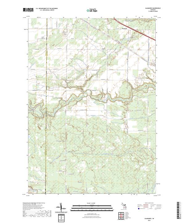 USGS Topographic Map – Alamando