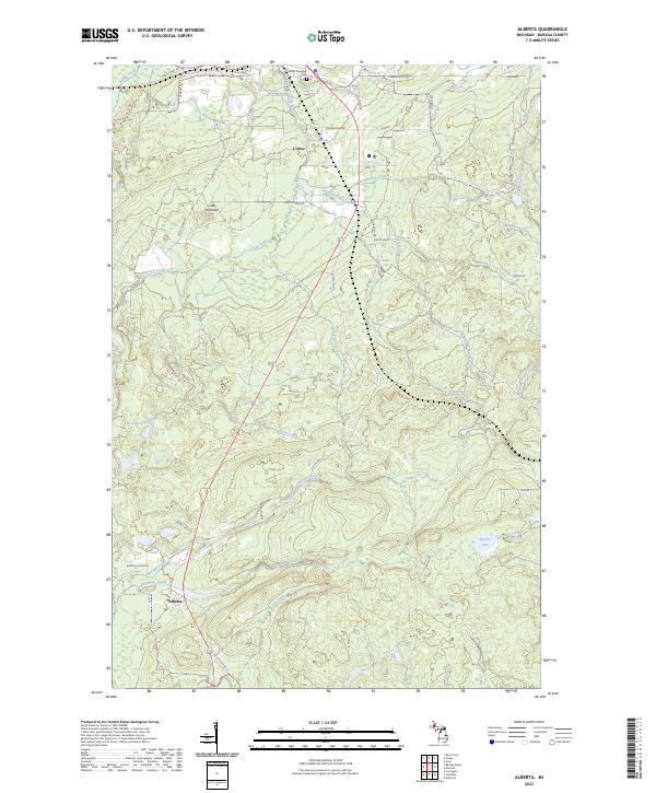 USGS Topographic Map – Alberta
