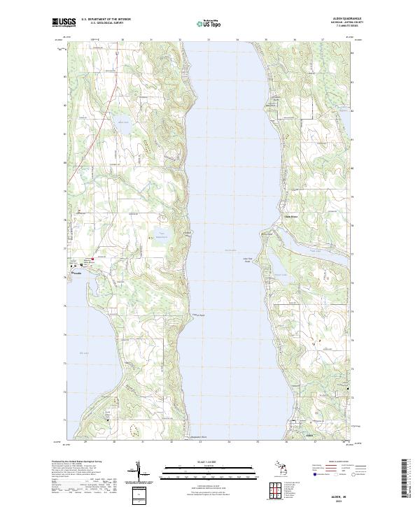 USGS Topographic Map – Alden