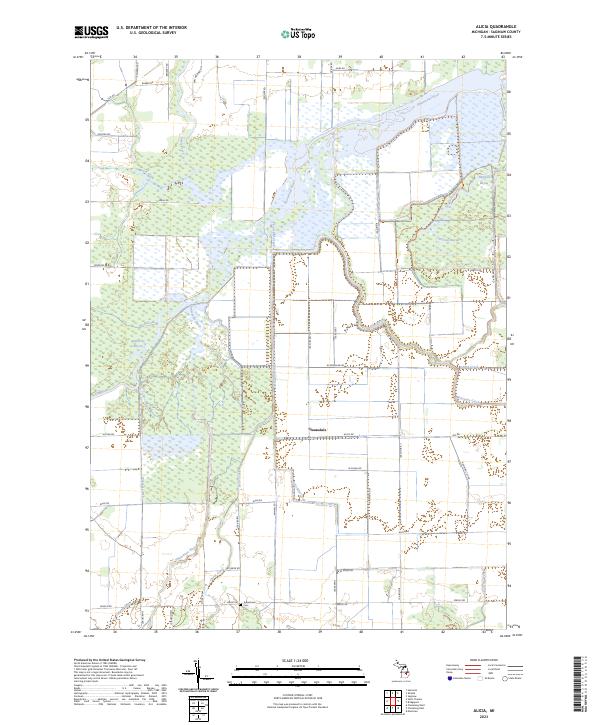 USGS Topographic Map – Alicia
