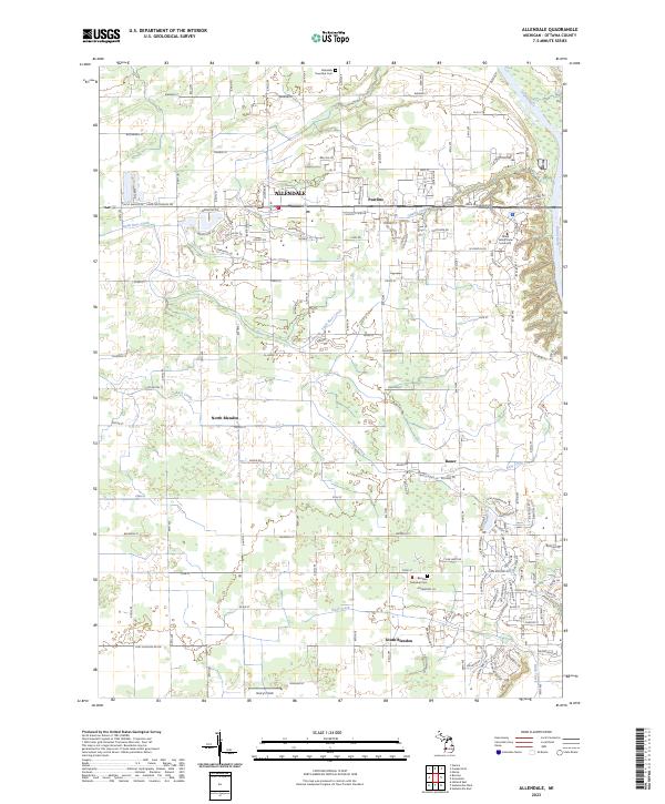 USGS Topographic Map – Allendale