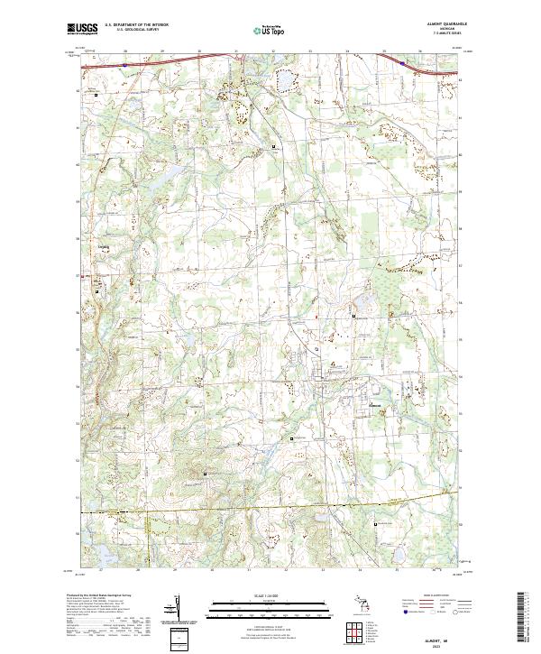 USGS Topographic Map – Almont
