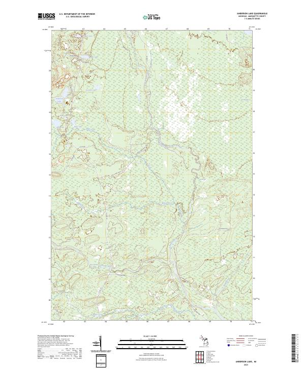 USGS Topographic Map – Anderson Lake
