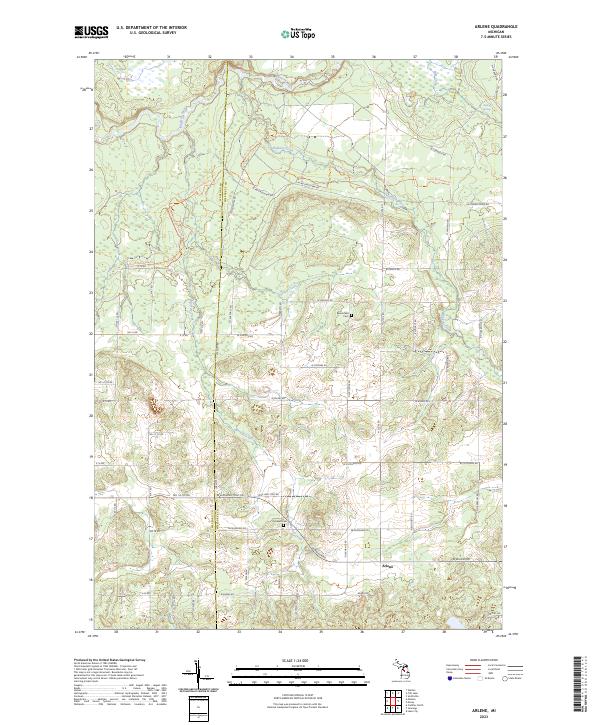 USGS Topographic Map – Arlene