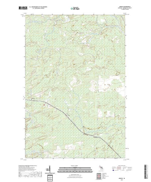 USGS Topographic Map – Arnold