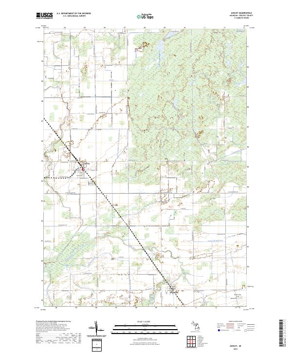 USGS Topographic Map – Ashley