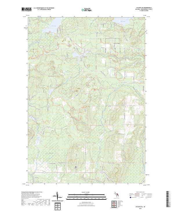 USGS Topographic Map – Atlanta SE