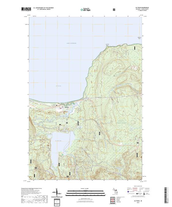 USGS Topographic Map – Au Train