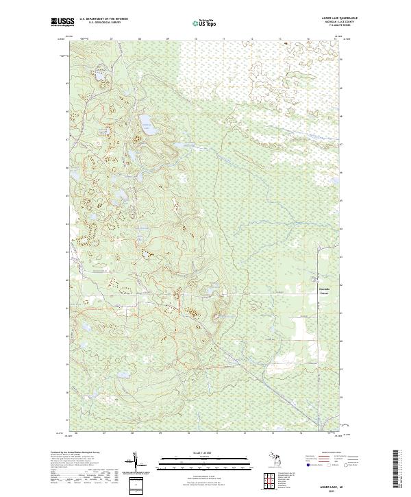 USGS Topographic Map – Auger Lake