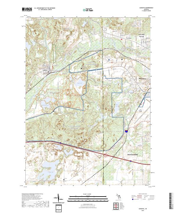 USGS Topographic Map – Augusta