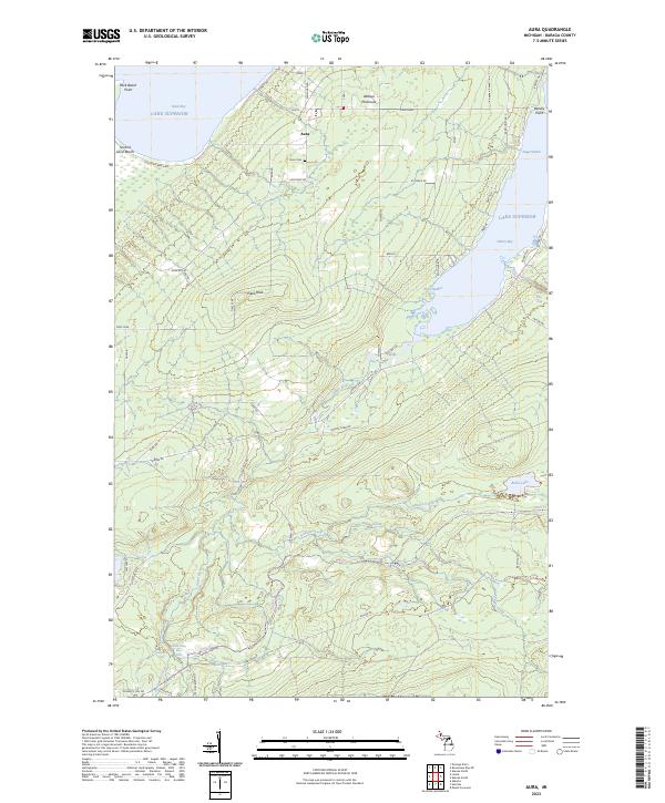 USGS Topographic Map – Aura
