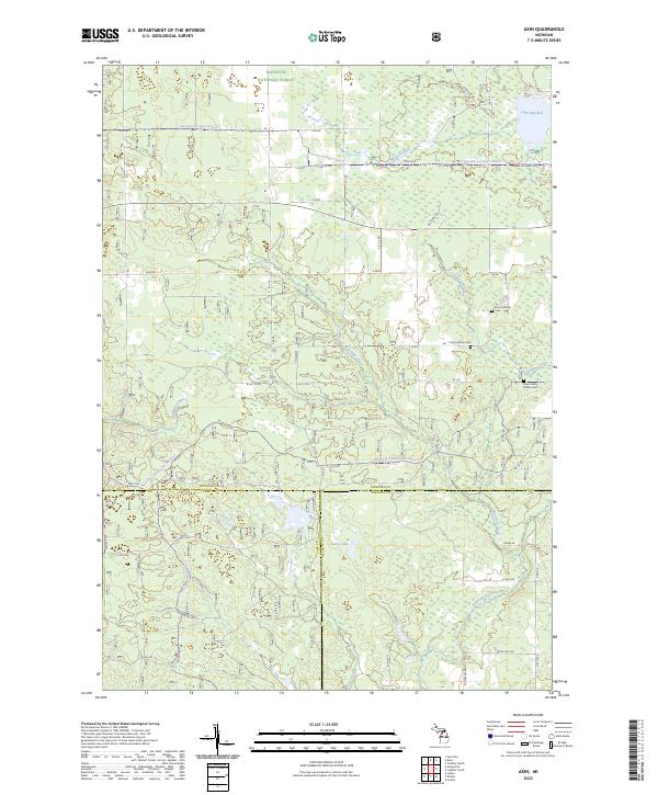 USGS Topographic Map – Axin