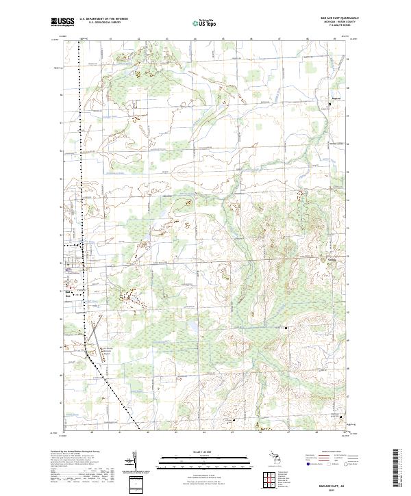 USGS Topographic Map – Bad Axe East