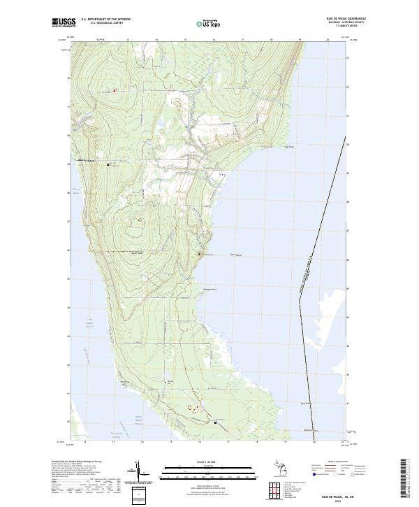 USGS Topographic Map – Baie de Wasai