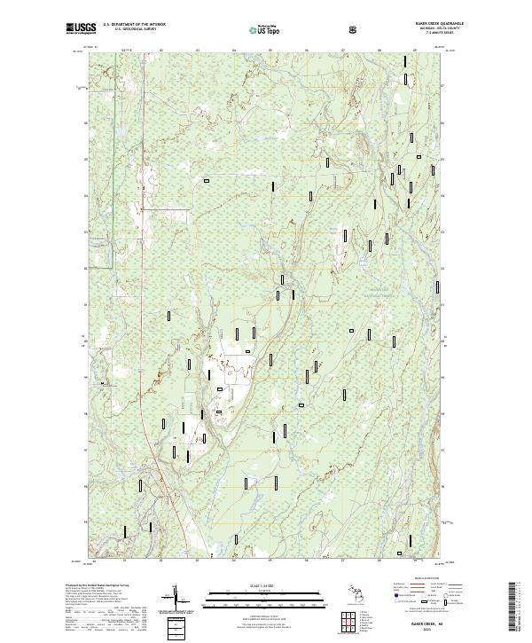 USGS Topographic Map – Baker Creek